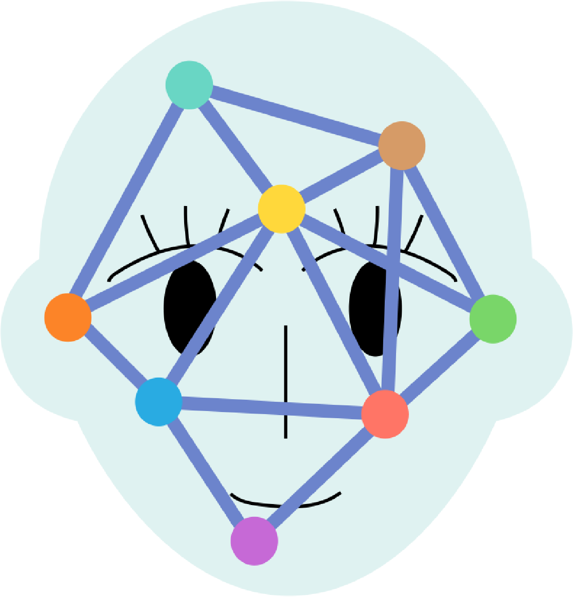 AI and Face Recognition illustration