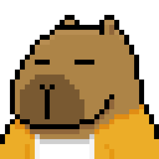Chillbert Marshmeadow — capybara character pixel art portrait