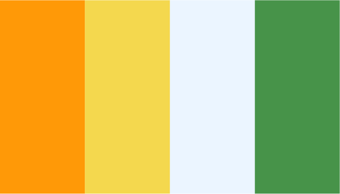 Sushi com Farofa colour palette