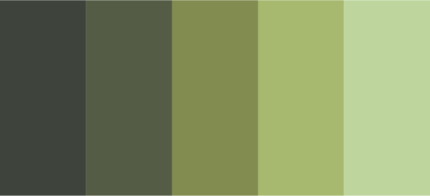 Swamp Bakery colour palette