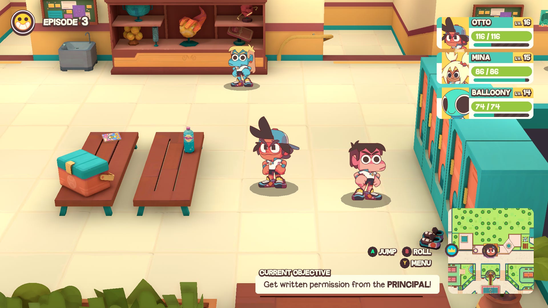 The school is an expansive map that you can explore.