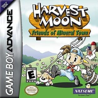 The cover for Harvest Moon: Friends of Mineral Town (2003).