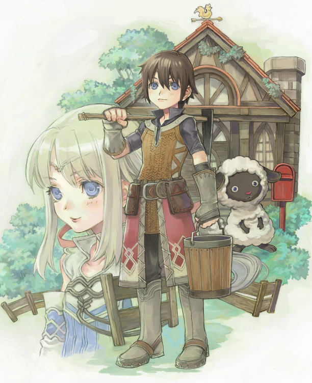 Official art for Rune Factory: A Fantasy Harvest Moon (2006).