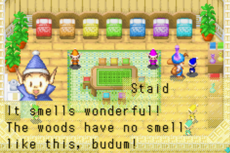 You can befriend the Harvest Sprites. Staid loves the perfume.