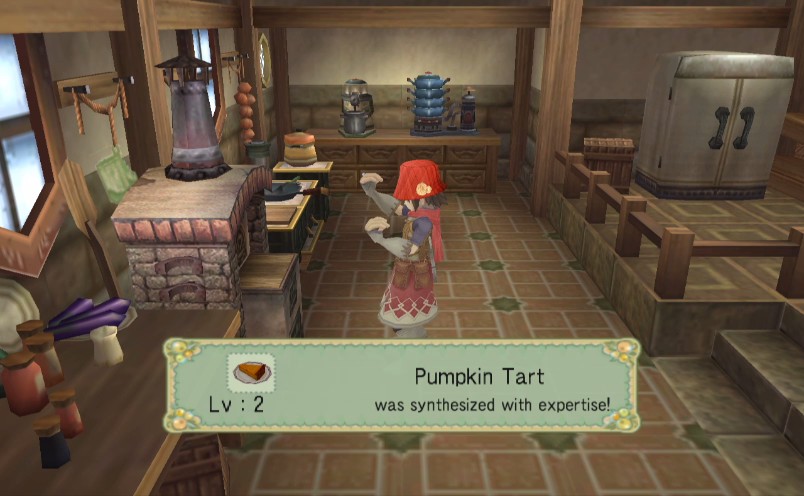 Cooking in Rune Factory: Frontier.