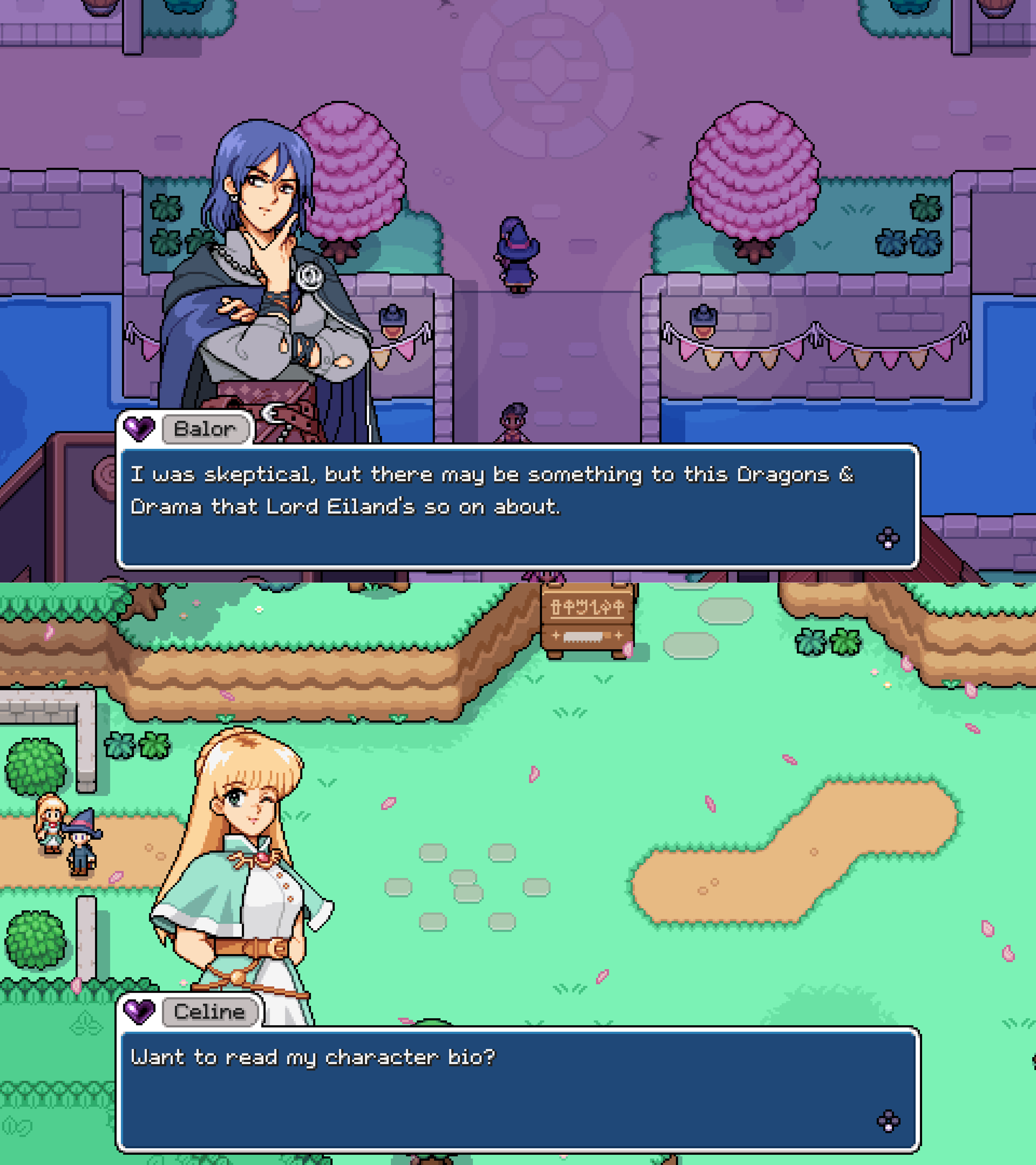 Characters are still talking about the RPG campaign days later.