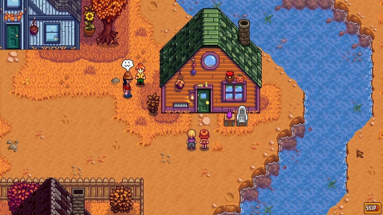 The player builds a house for Pam and Penny.