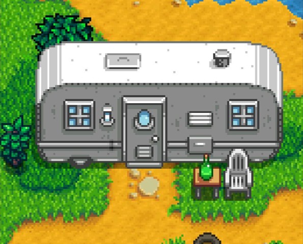 Pam and Penny live in a small trailer.