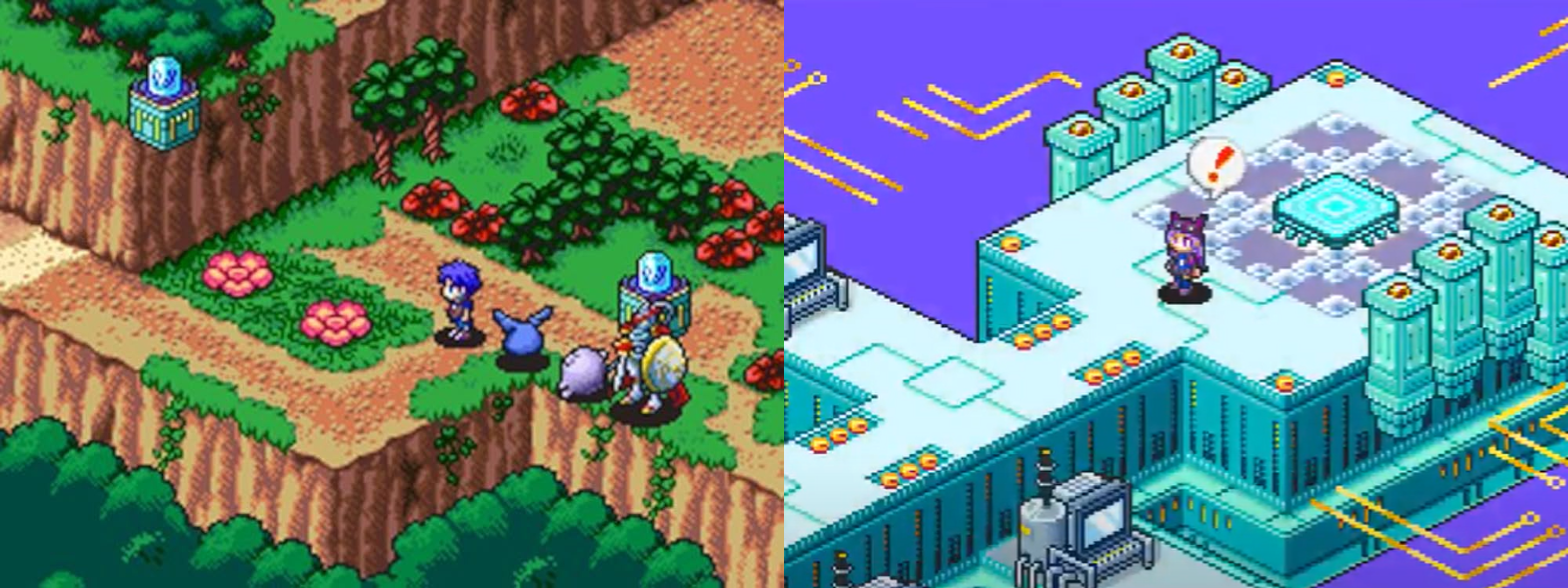 Screenshots from Digimon Dawn and Digimon Dusk (2007).