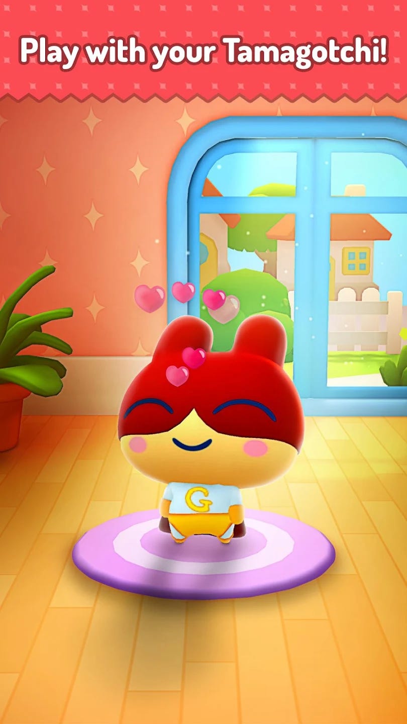 A screenshot from the My Tamagotchi Forever mobile app.