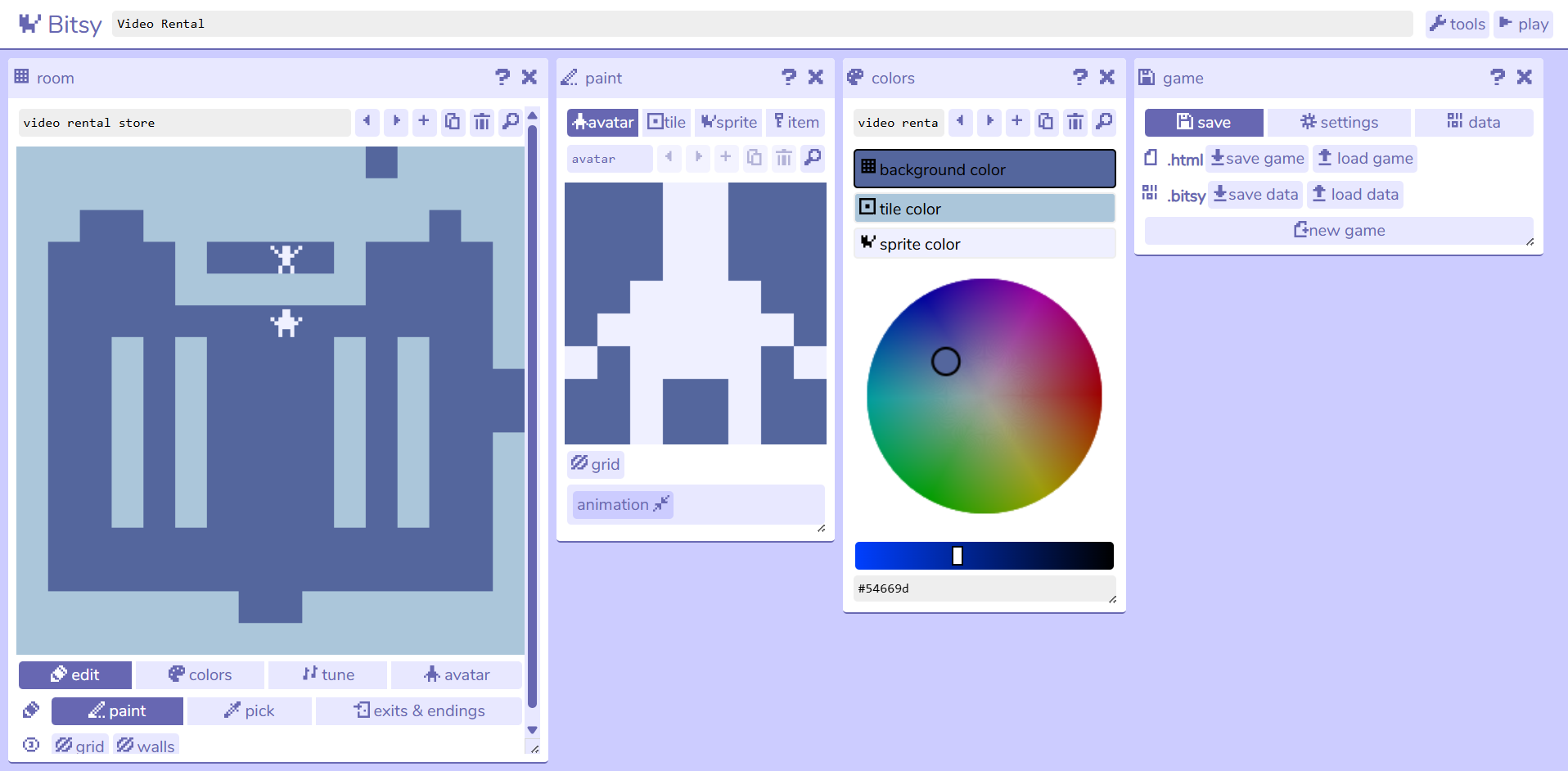 A look at Bitsy.
