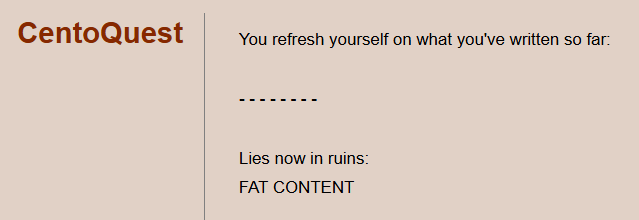 My short poem has a powerful nutrition message. Down with the 0% fat! You need some fat to be healthy, okay?