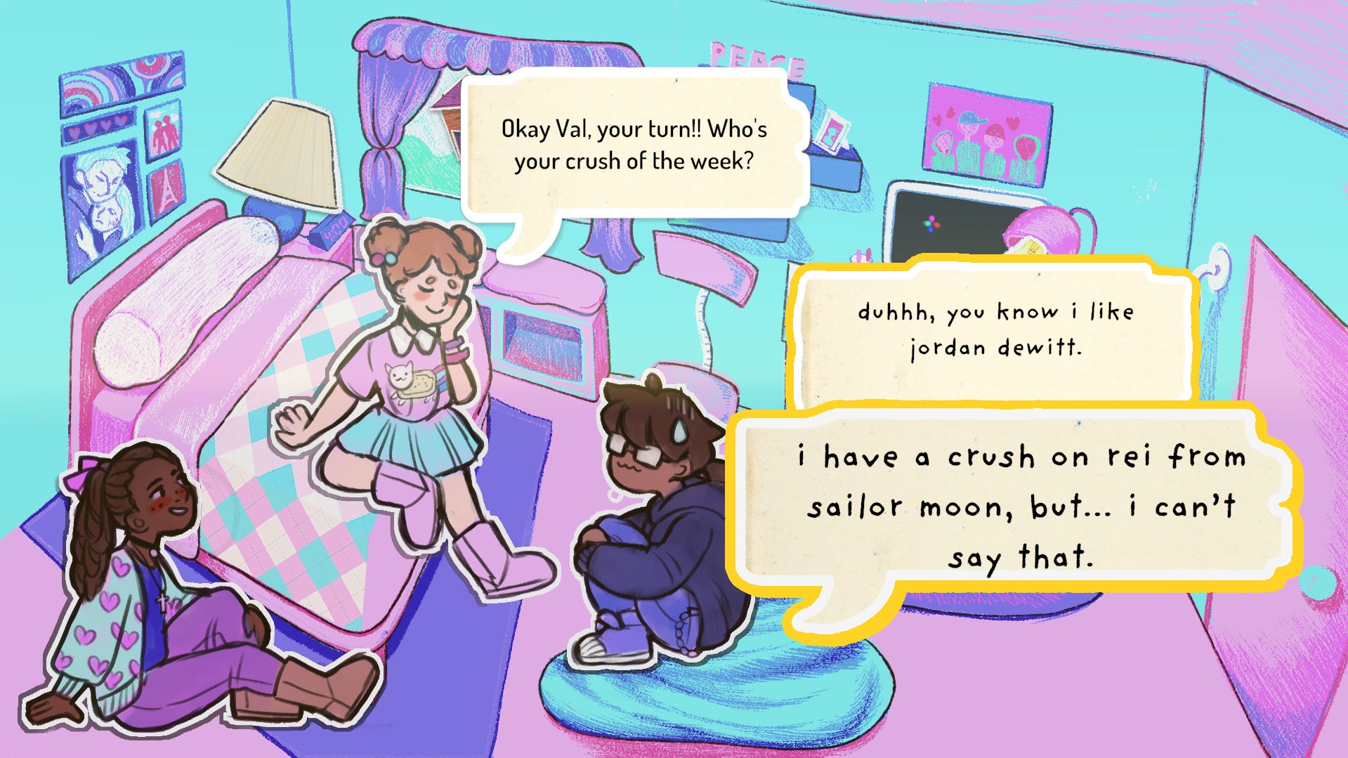 Top-notch graphics and superb dialogue. That Sailor Moon reference.