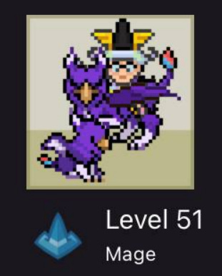 My amazing wizard character in Habitica.